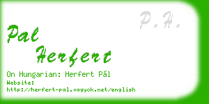 pal herfert business card